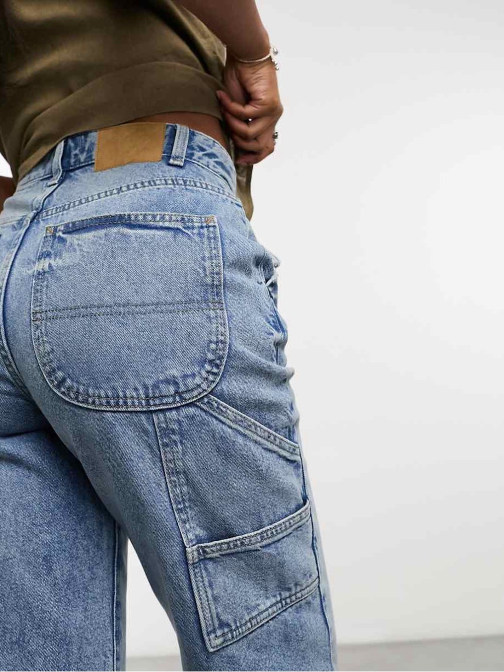 Cotton On wide leg carpenter jeans - Picture 4 of 7